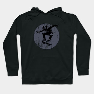 Grunge Urban Skateboarder Graffiti Style - Grey Hoodie